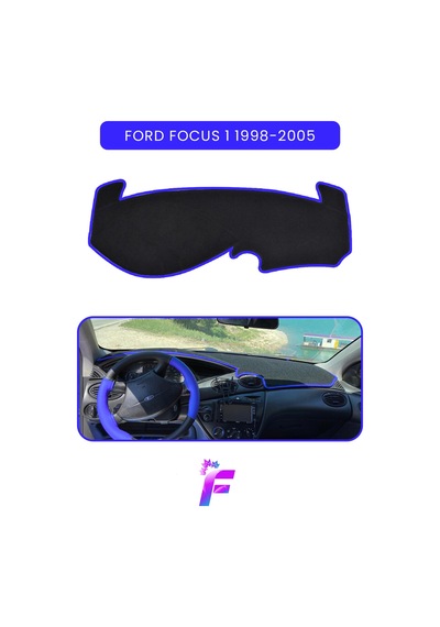 Ford Focus 1 1998-2005 Torpido Örtüsü Güneşten, Isıdan, Çatlamadan Korur Oto Aksesuar Tb77 Mavi