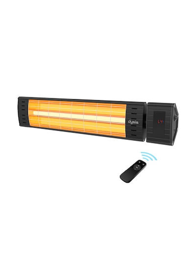Dysis Art Plus Karbon Serisi IP65 Suya-Toza Dayanıklı 2300 W Siyah Uzaktan Kumandalı İç/Dış Mekan Isıtıcı