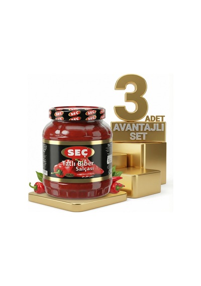 Seç Tatlı Biber Salçası 3x1600 Gr
