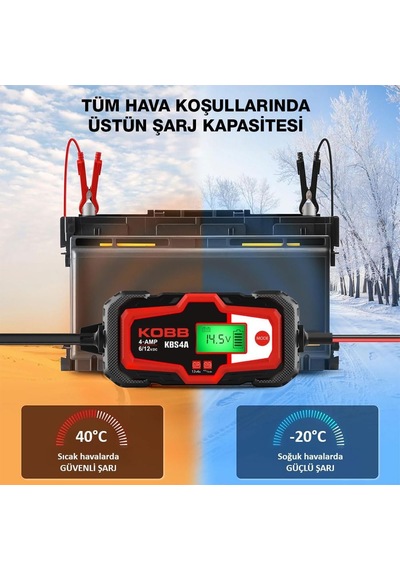 Kbs4a 6/12v 120a Dijital Akü Şarj/akü Bakım/desülfatör Ve Power Supply