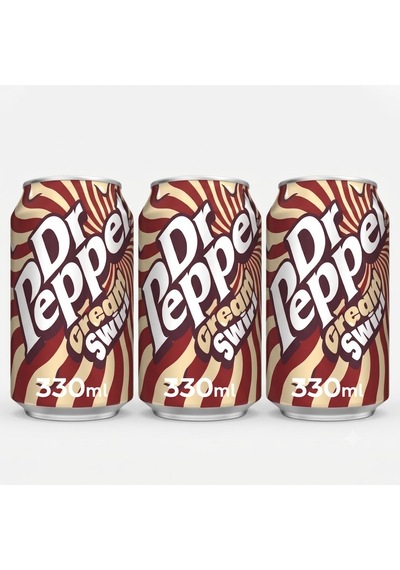 Dr Pepper Cream Swirl Karışık Aromalı Gazlı İçecek 330 Ml 3 Adet