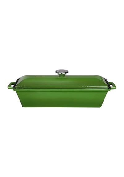 Döküm Ekmek Kabı/terrine 11x29cm - Yeşil Diğer
