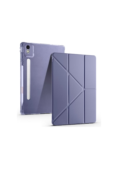 Lenovo Idea Tab Pro 12.7inç Tb-373fu Kılıf Kalem Bölmeli Trifolding Case Kılıf