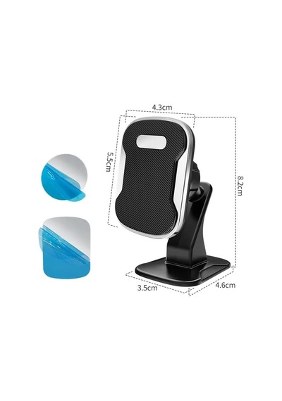 Paste Type Privity Serisi Mıknatıslı Araç İçi Telefon Tutucu Vantuzlu Magnet 360 Derece Telefon Tutucu Ugl
