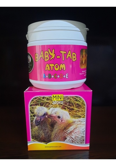 Güvercin Yavru Gelişim Hapı Baby Tab Mini Atom 500 Adet