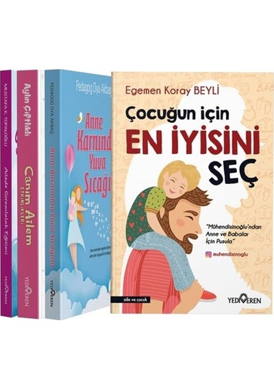Çocuk Eğitim Seti - 4 Kitap Takım - Aylin Çiftlikli - Yediveren Yayınları