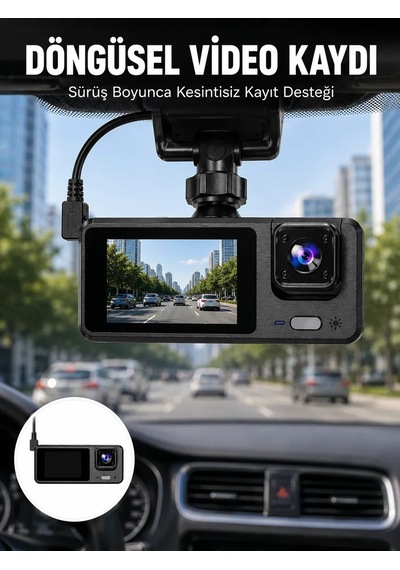 Full Hd 3 Klı Araç Kamerası Akıllı Çözümlerle Sürüş Yeni Nesil