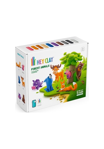 Hey Clay Hava İle Kuruyan Kil 15'li Kutu - Orman Hayvanları