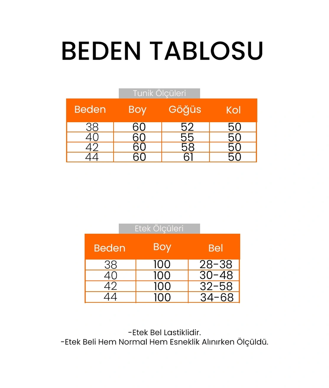 Bestenur Fermuarlı Tunik Etek Kot İkili Takım 1643 - Mavi Mavi