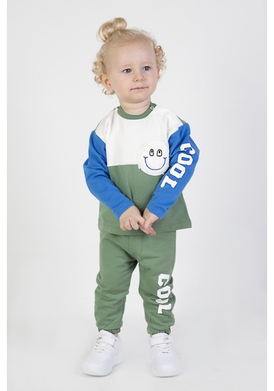 Harika Kids Erkek Bebek&çocuk İki İplik Kumaş Orta Kalınlıkta Örme Basic Alt Üst Eşofman Takımı 001