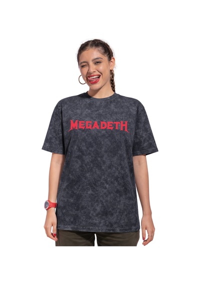 Sevbano Tasarım Megadeth Rock Metal Müzik Grubu Sırt Baskılı Unisex Overs Siyah