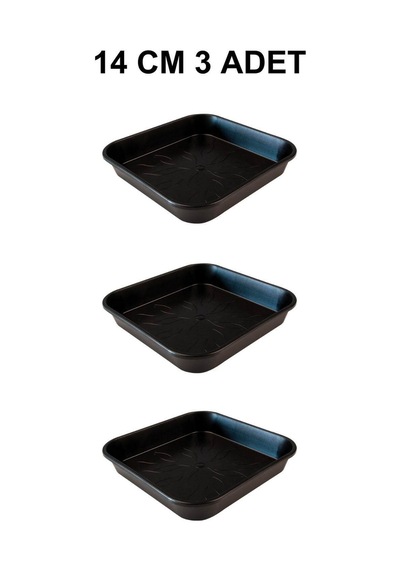 Grow Wizard Kare Saksı Altlığı 14 Cm 3 Adet