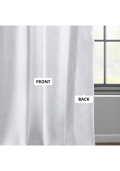 Lexroo Yarım Fiyat Drapes Beyaz 96 X 127 Cm Başlık Perde Tek Panel