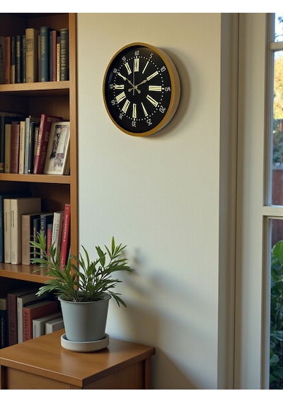 Zentime 36 Cm Kahverengi Duvar Saati çok Renkli