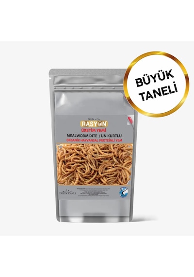 Un Kurtlu Organik Hayvansal Proteinli Üretim Yemi Büyük Taneli 1 Kg