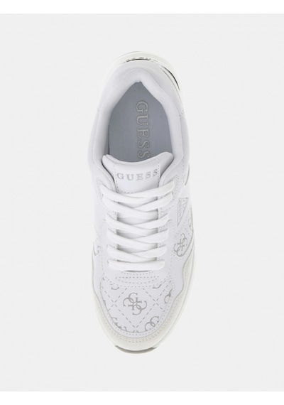 Guess Mickay Kadın Beyaz/yeşil Sneaker Flfmıcele12-whıgr Beyaz/yeşil