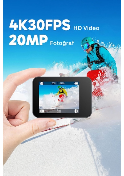 Akaso V50X Native 170° 4K Ultra HD Aksiyon Kamerası