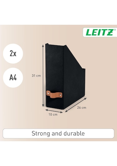 Leitz Puro Kutu Klasör 2'li Siyah