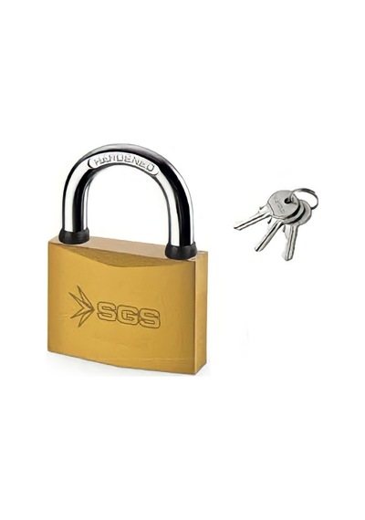 Sgs Asma Kilit Sarı Boyalı 50mm Sgs1344