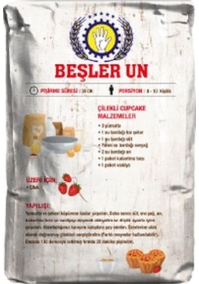 Beşler Pastalık Böreklik Buğday Unu 5 KG