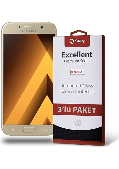 Samsung Uyumlu Galaxy A5 2017 Ekran Koruyucu Cam 3 Adet Ekonomik Paket (552805876) 20 Tl Fark Ile Apple  iPhone Hızlı Şarj Kablosu