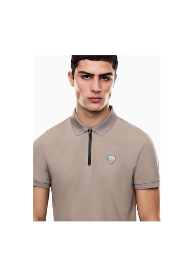 Ea7 8npf13pjrgz-u6167 Train Premium Shield M Erkek Polo Tişört Bej
