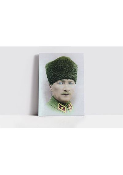 Kalpaklı Atatürk Kanvas Tablo-152121