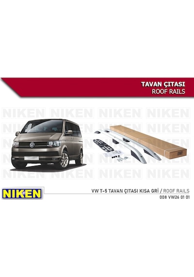 Vw Transporter T5 T6 T7 Tavan Çıtası Port Bagaj Taşıyıcı Gri Kısa