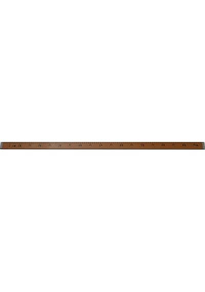 Ahşap Manifatura Cetveli Demirli 1 Metre (100cm)