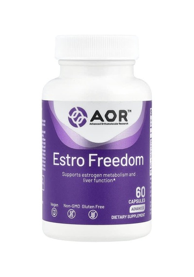 Advanced Orthomolecular Research Aor, Estro Freedom, 60 Capsules