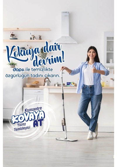 Dops Konsantre Kovaya At Suda Eriyen Yüzey Temizleyici 10'lu