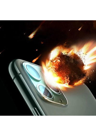 İphone 12 6.1 Full Tempered Kamera Koruyucu Kırılmaz Cam- 5775