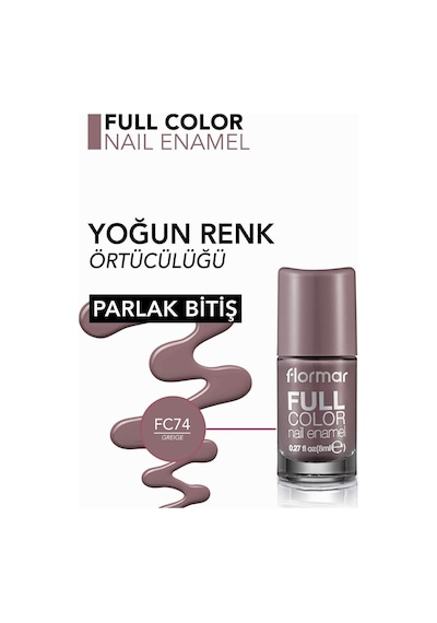 Flormar Full Color Parlak Bitişli Oje FC74