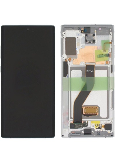 Samsung Galaxy Note 10 Plus Sm-n975 Lcd Ekran Dokunmatik Çıtalı Beyaz