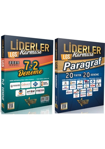 2025 Model Lgs 7+2 7 Yayın 9 Deneme & Lgs Paragraf 20 Yayın 20 Deneme Seti