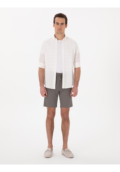 Pierre Cardin Erkek Vizon Şort / Bermuda 50305901-vr052 Vizon