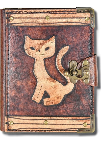 Deffter Krafton Deri Defter Sevimli Kedi M 64211-3