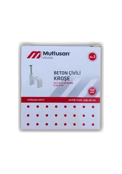 Mutlusan Çivili Kroşe 3 No 100 Lü Paket