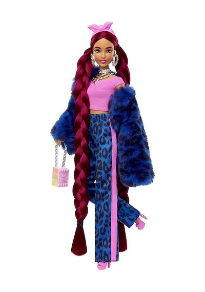 Barbie Extra Bebek Köpek Mor Tüylü Ceketi Aksesuarlarıyla HHN09