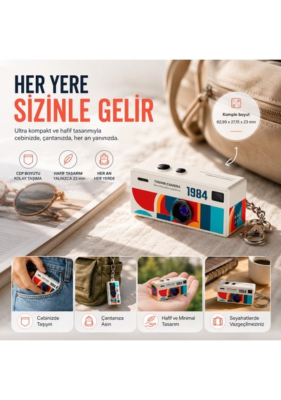 Smate G8 Mini Kamera Beyaz