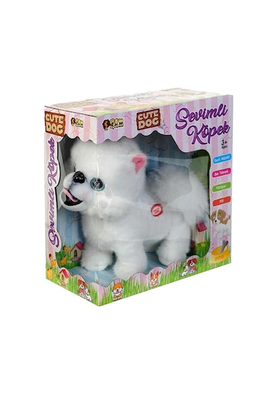 Yürüyen, Ses Tekrarlı, Hareketli Sevimli Peluş Köpek Boo - Cute Pomeranian