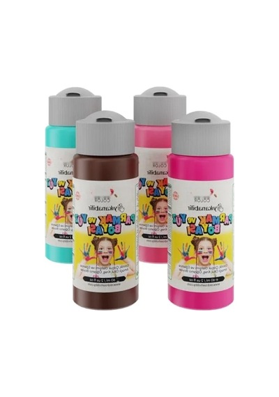 4'lü Tamamlayıcı Renkler Parmak Boyası Seti 4x60 Ml 0.2 L