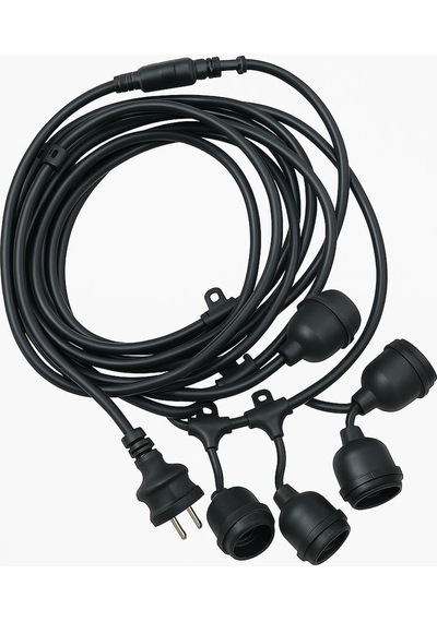 Ledx Kb00001 5'li E27 Duy Sıralı 5 Metre Lamba Kablosu