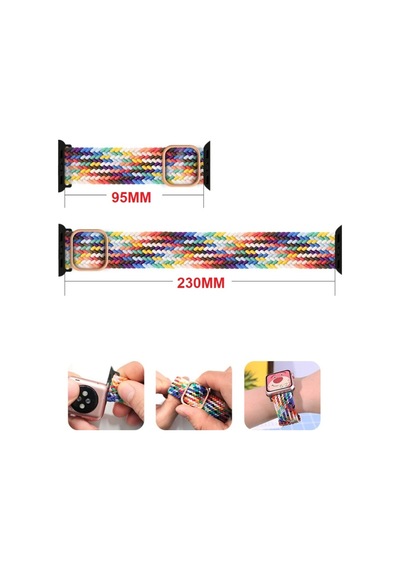 Amazfit Pace 1 / 2 Kordon Örgü Tokalı Kordon