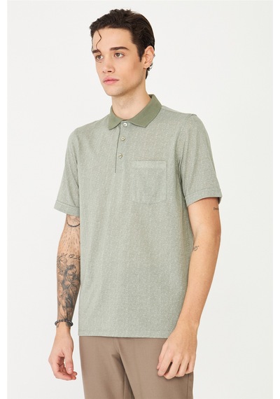 Haki Polo Yaka T-shirt Haki