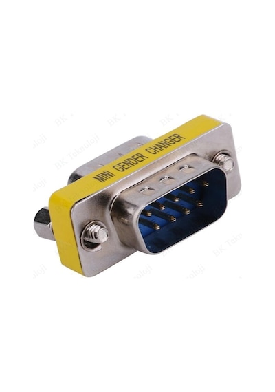 BK Teknoloji 9 Pin Rs-232 Db9 Erkek-Erkek Cinsiyet Değiştirici Bağlayıcı Adapt