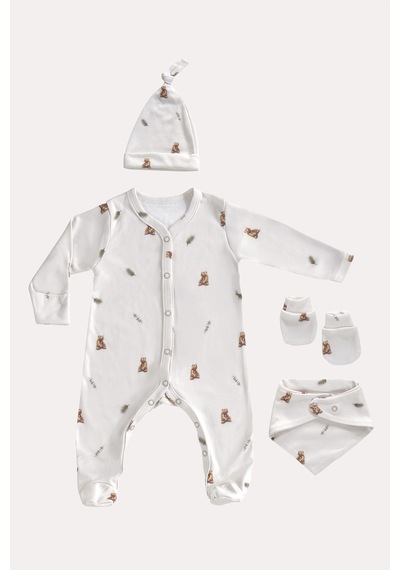 Mama Padre Asopardo Yenidoğan Mini Set - 4 Parça Renkli - 861046914 Renkli