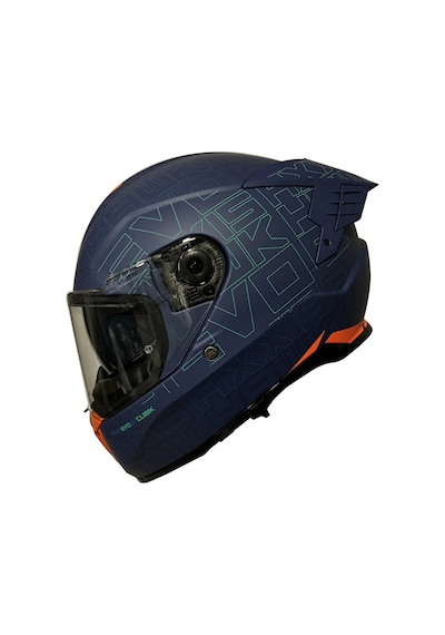 Axxis Hawk SV Evo Cubik C7 Motosiklet Kaskı Mat Mavi