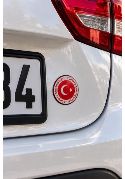 Türkiye Cumhuriyeti 3d Damla Etiket Seti 6 Parça Araç Motor Bisiklet Sticker