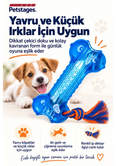Petstages Orka Bone Kemik Şeklinde Köpek Çiğneme Oyuncağı - Parçalanmaya Dayanıklı Ve Güvenli